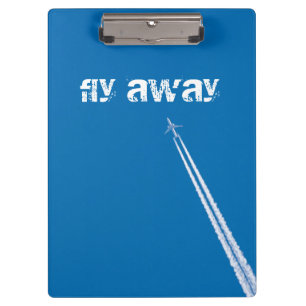 Flying airplane clipboard