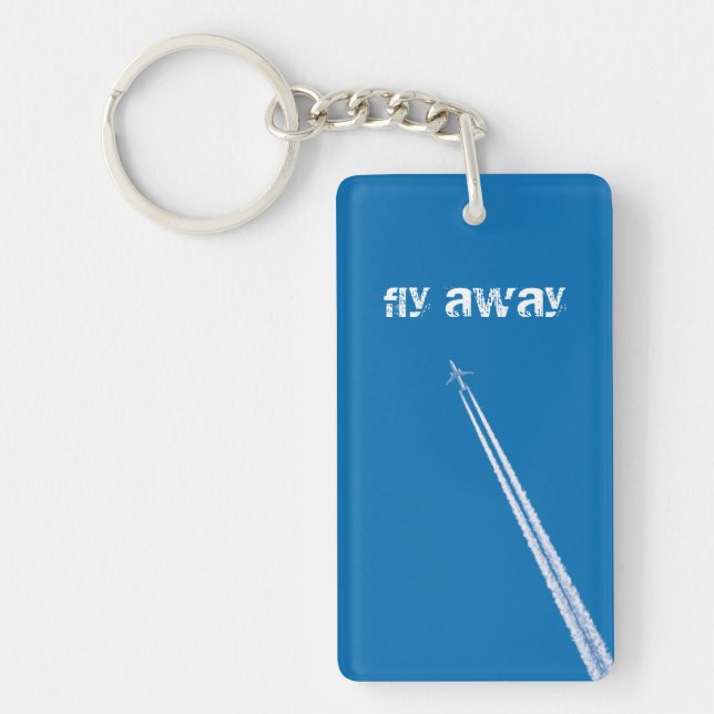 Flying airplane keychain (Front)