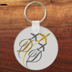 "Flying Airplanes Keychain" Keychain