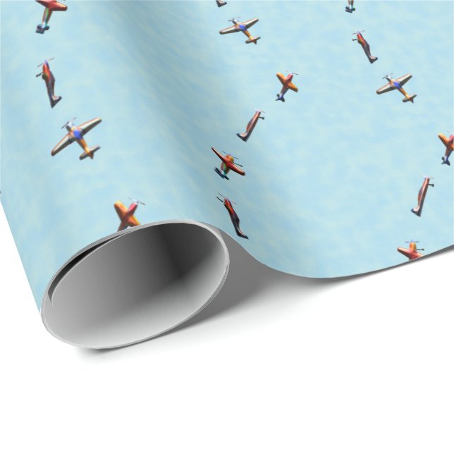 flying airplanes wrapping paper (Roll Corner)