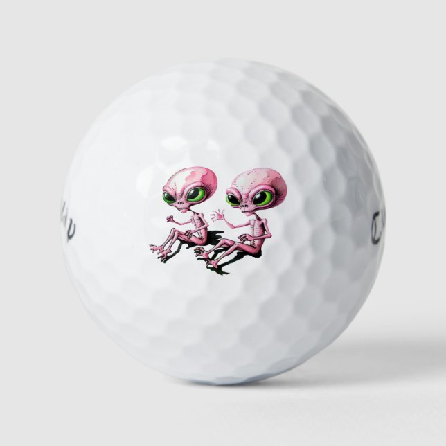 Flying Aliens Callaway Warbird Golf Ball (Front)