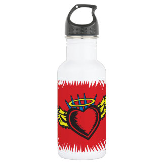 Flying Angel Heart Tattoo 532 Ml Water Bottle