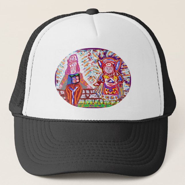 Flying Angels - Alien Visitors Trucker Hat (Front)