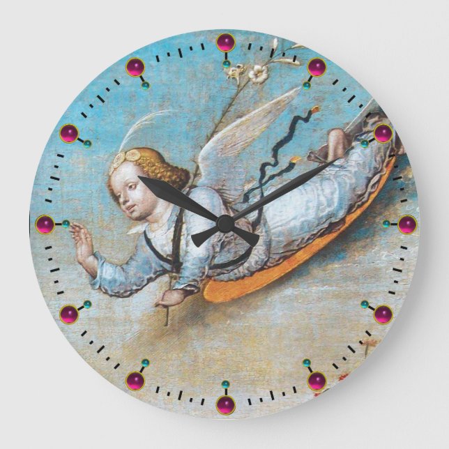 FLYING ANNUNCIATION ANGEL LARGE CLOCK (Front)