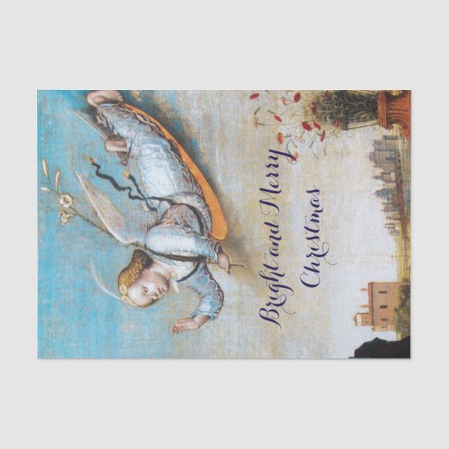 FLYING ANNUNCIATION ANGEL TISSUE PAPER (Front)