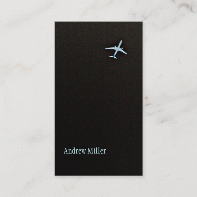 Flying Away | High Altitude Airplane Business Card (Front)