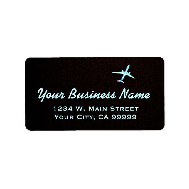 Flying Away | High Altitude Airplane Label (Front)
