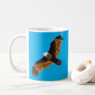 Flying Bald Eagle Coffee Mug