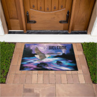 Flying Bald Eagle Doormat