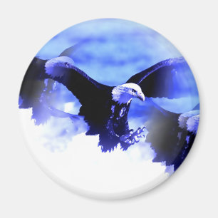 Flying Bald Eagle Magnet