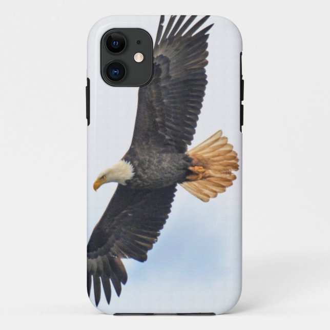 Flying Bald Eagle Wildlife Photograph Case-Mate iPhone Case (Back)