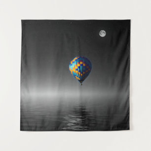 Flying Balloon Selective Minimalist Photography  Tapestry