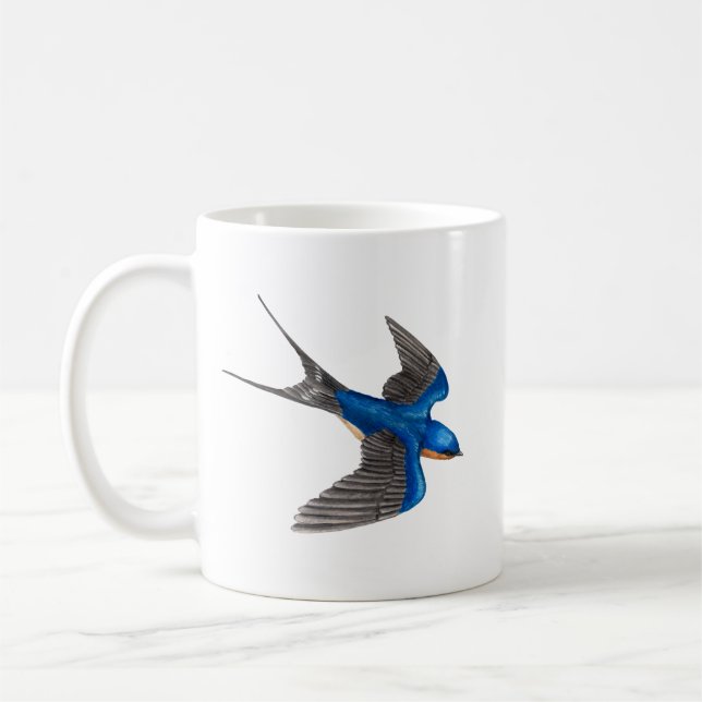 Flying Barn Swallow Mug (Left)