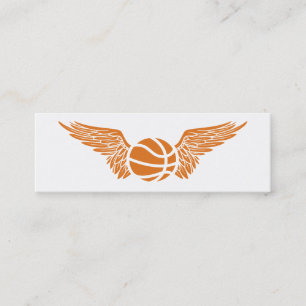 flying basketball ball mini business card