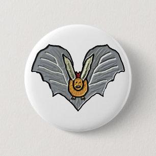 Flying Bat 2 Inch Round Button