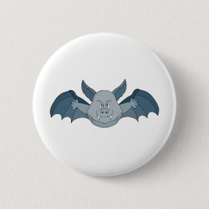 Flying Bat 2 Inch Round Button