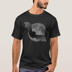 Flying Bat Full Moon ~ Noir T-Shirt