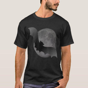 Flying bat full moon ~ Noir T-Shirt