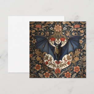 Flying Bat - Modern William Morris Floral 