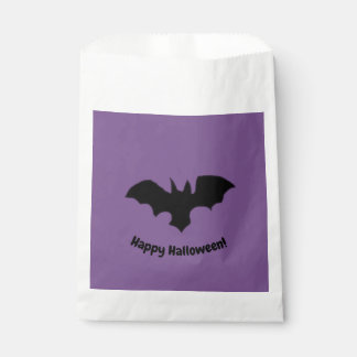 Flying Bat on purple favour bag