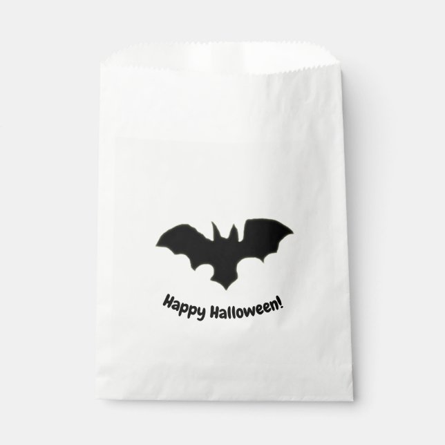 Flying Bat on yellow favour bag (Front)