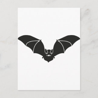 Flying bat postcard