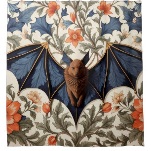 Flying Bat William Morris Inspired Floral