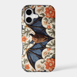 Flying Bat William Morris Inspired Floral