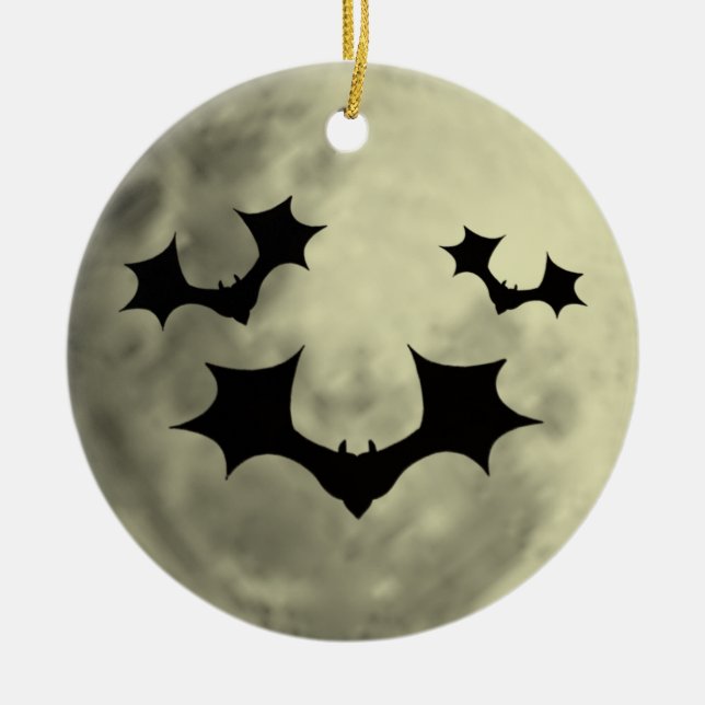 Flying Bats Ornament (Front)