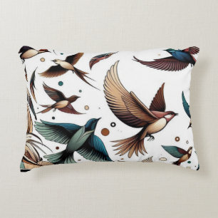 Flying beauty  accent pillow