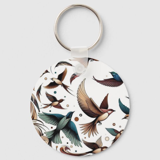 Flying beauty  keychain (Front)