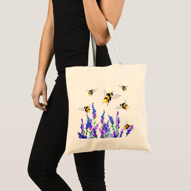 Flying Bees Tote Bag (Front (Product))