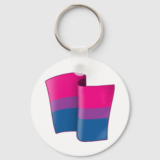 Flying Bi Pride Keychain