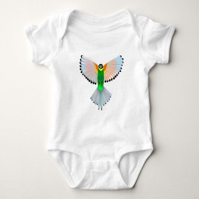 Flying Bird Baby Bodysuit (Front)