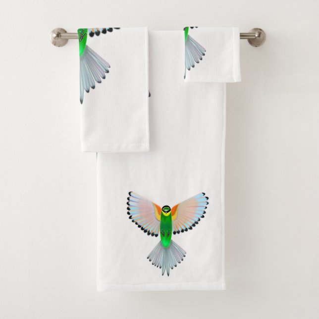 Flying Bird Bath Towels (Insitu)