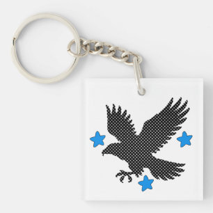 flying bird keychain