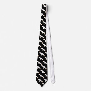Flying Bird Silhouette Tie