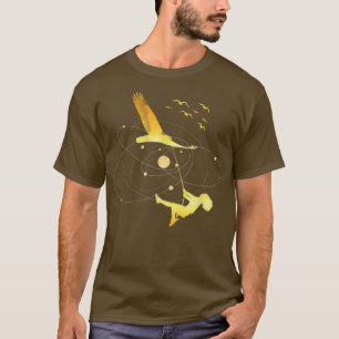 Flying Bird with Girl on the Swing Fantasy Dreams  T-Shirt