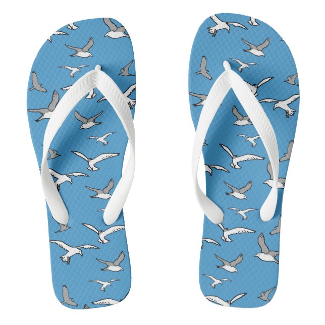 Flying birds design flip flops (Footbed)
