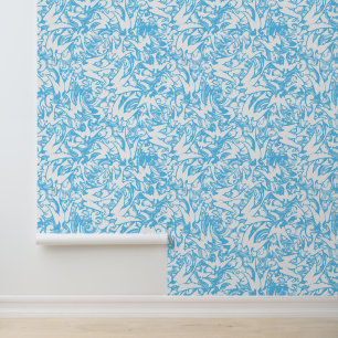 Flying Birds In Swirling Cloudy Sky Pattern Wallpaper