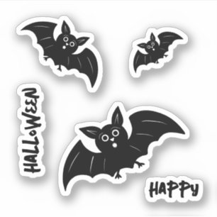 Flying black bats