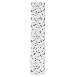 Flying Black Birds Gothic Medium Table Runner