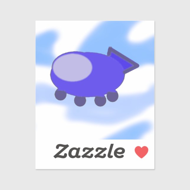 Flying Blue Spaceship  (Sheet)