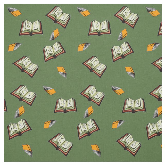 Flying Books! Fabric (Swatch)