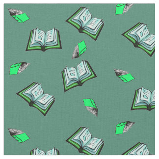 Flying Books! Fabric