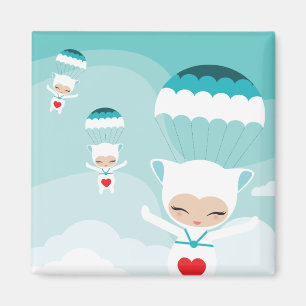 flying bubillinas magnet