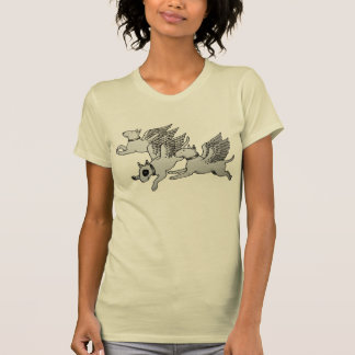 Flying Bull Terriers T-Shirt