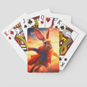 Flying Bunny Playing Cards