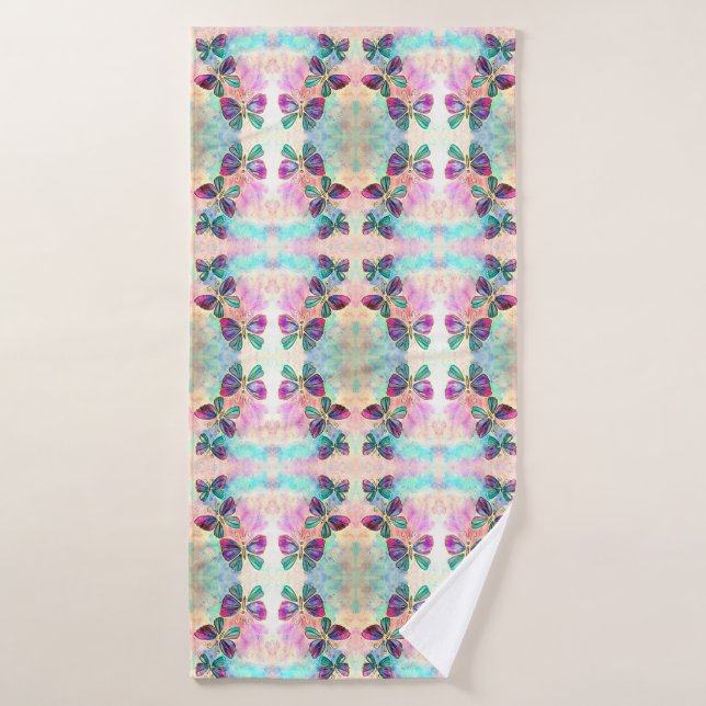 Flying Butterflies Bath Towel (Bath Towel)