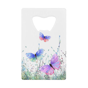 Flying Butterflies Bottle Opener Credit Card Bottle Opener